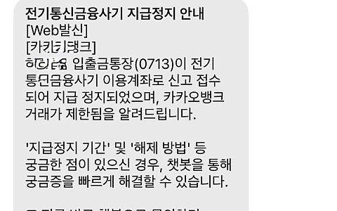KRVIP17 KRVIP17 계좌정지 뒤 400만원 책임 분쟁