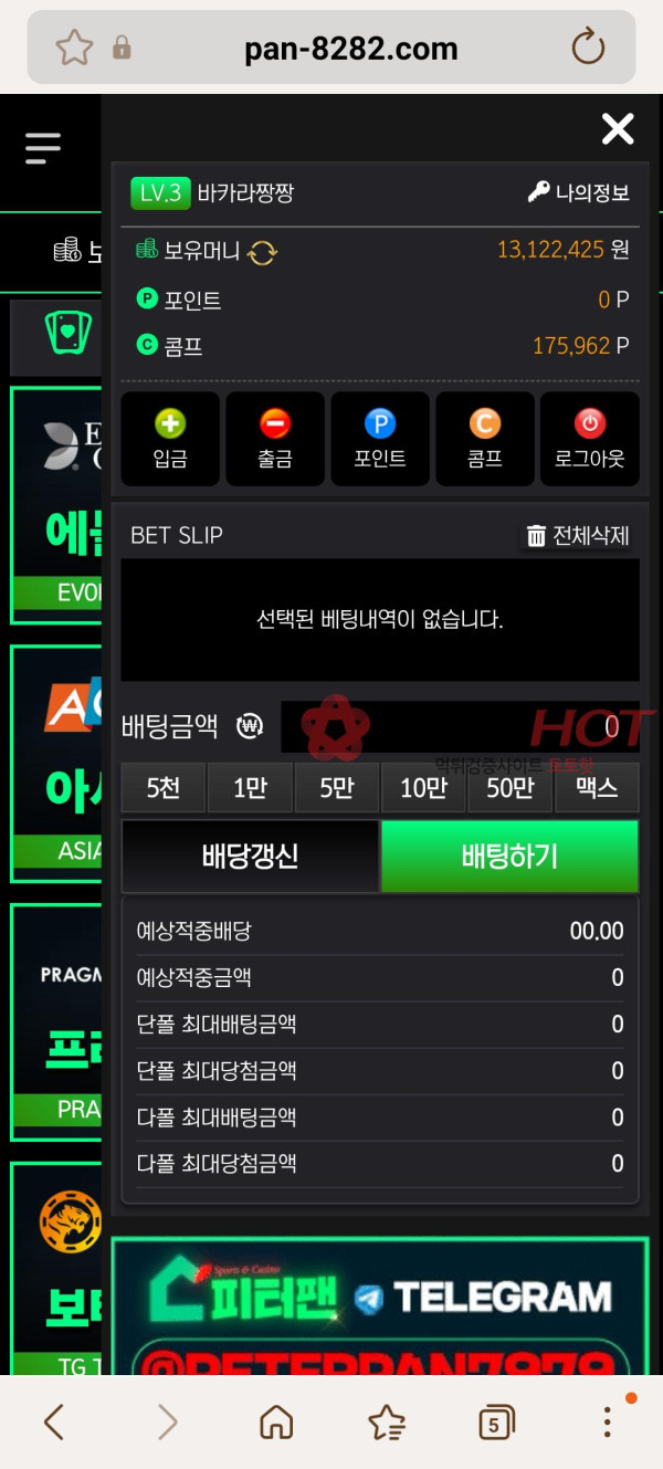 피터팬 먹튀 관련 화면 2