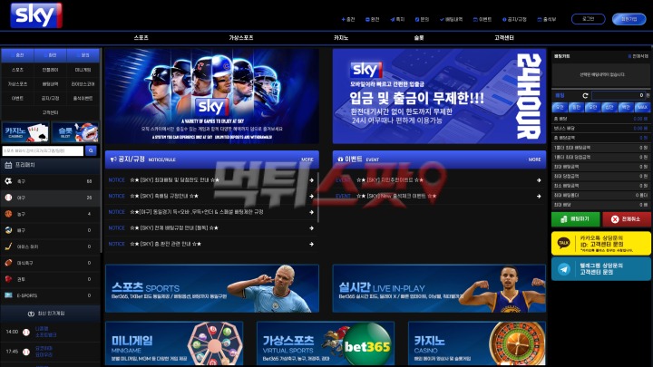 스카이 먹튀 증거 화면 1