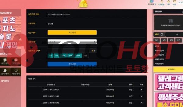 메소 먹튀 관련 화면 2