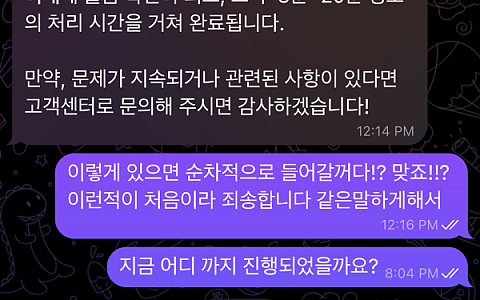 어벤져스 어벤져스, 한 달 기다린 189만원 환전이 대화방 삭제로 끝난 글