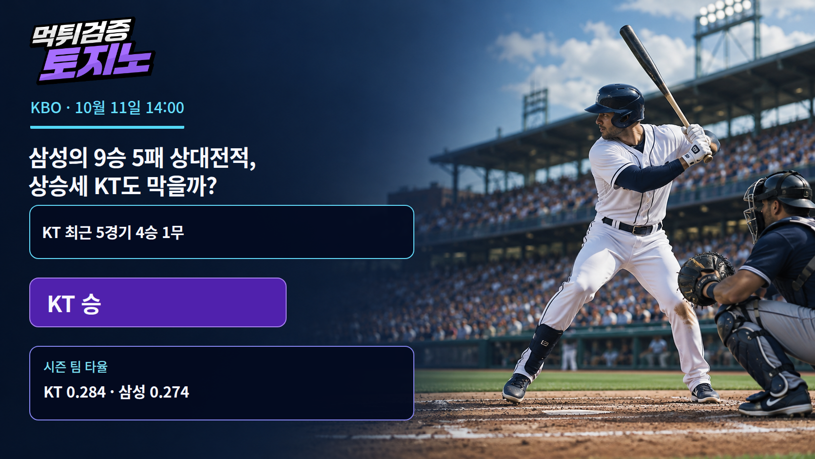 삼성의 9승 5패 상대전적, 상승세 KT도 막을까?