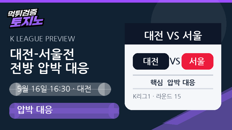 대전 서울전 전방 압박 대응