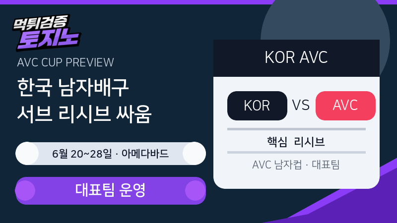한국 남자배구 AVC 남자컵 분석 이미지