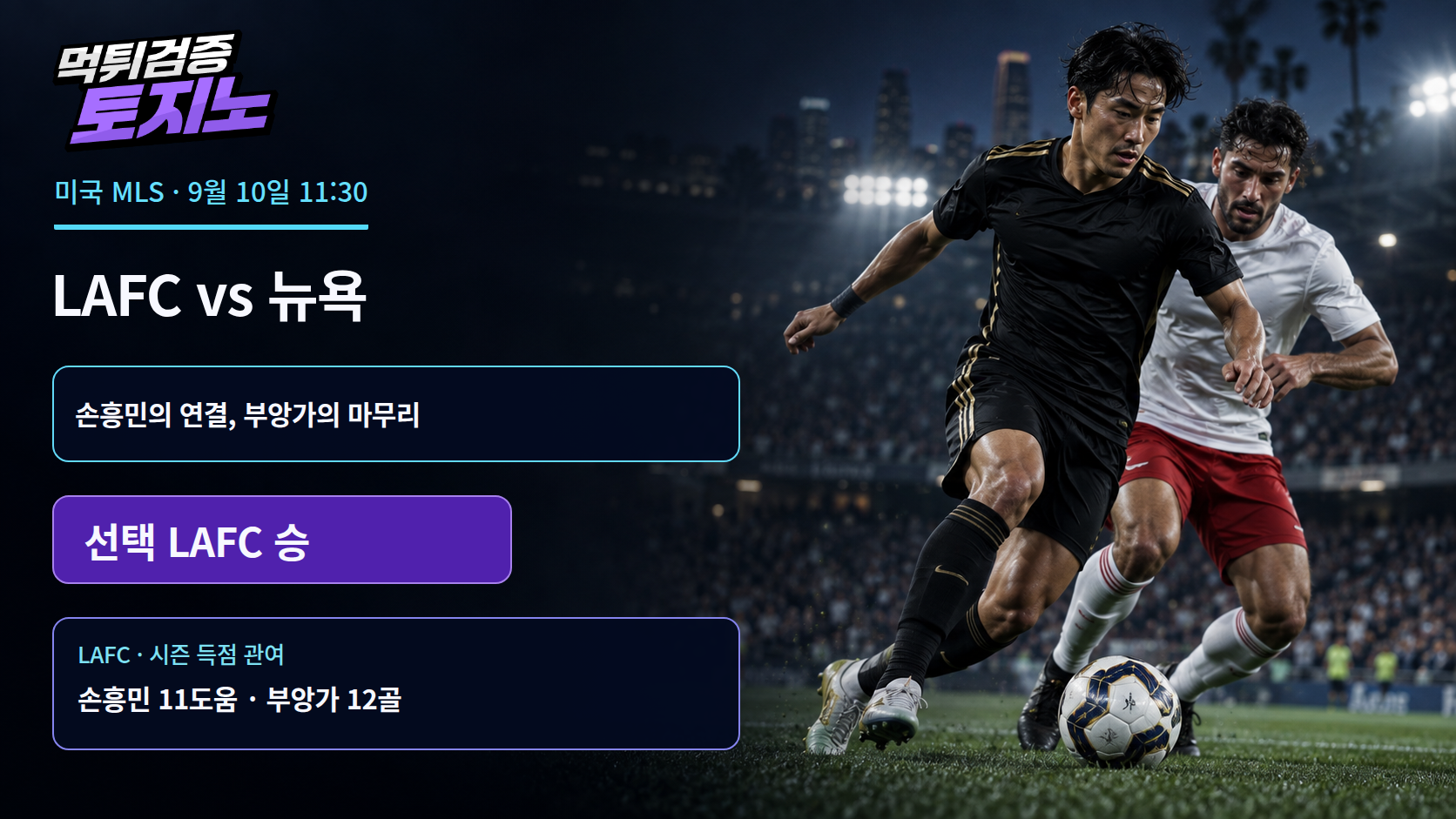 손흥민의 연결과 부앙가의 마무리, 뉴욕을 겨누는 LAFC