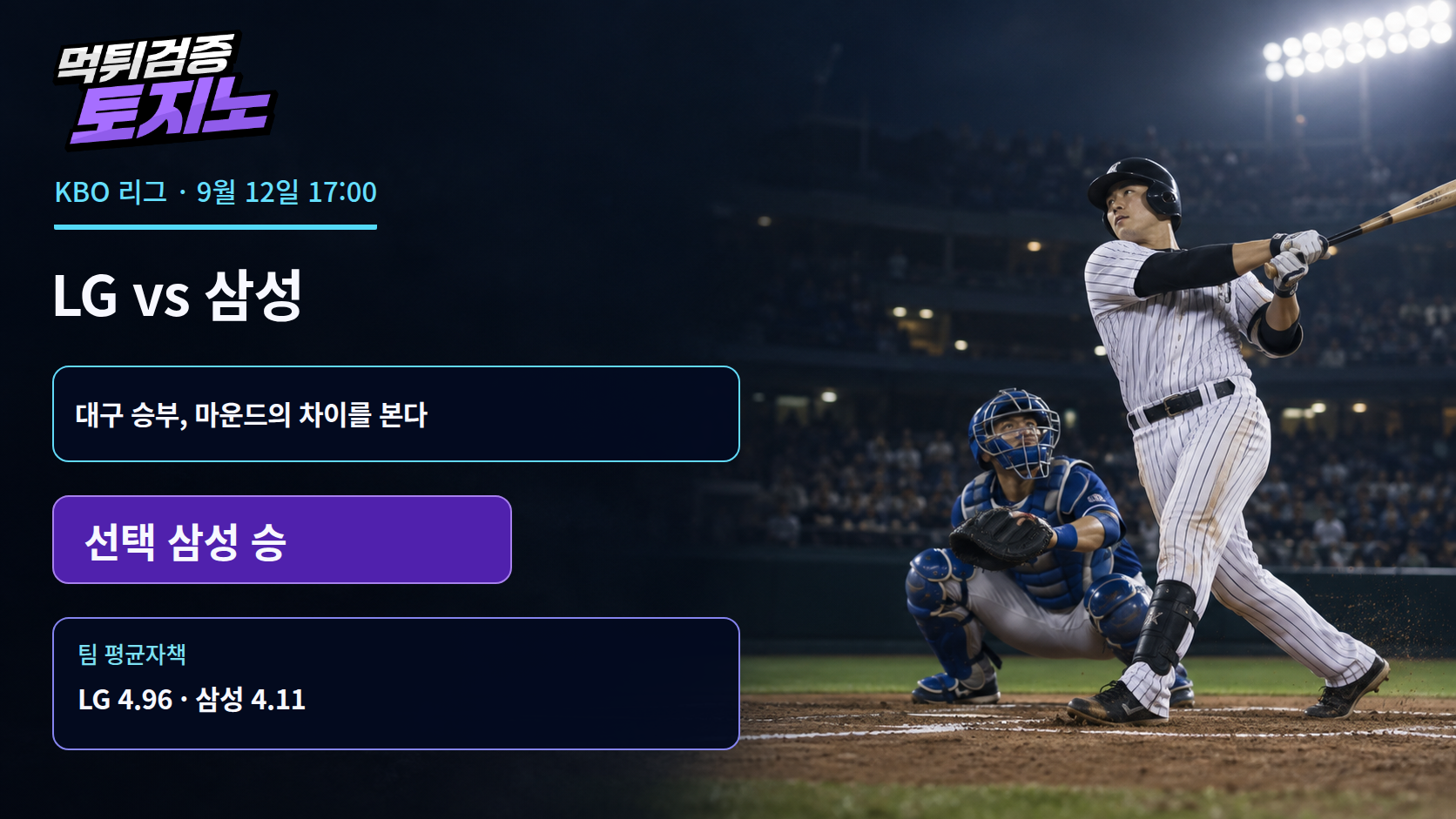 삼성 4.11, LG 4.96… 대구 승부는 마운드부터 본다