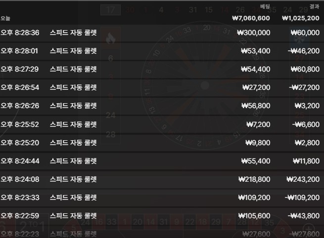 룰렛 마감 후기 화면 1