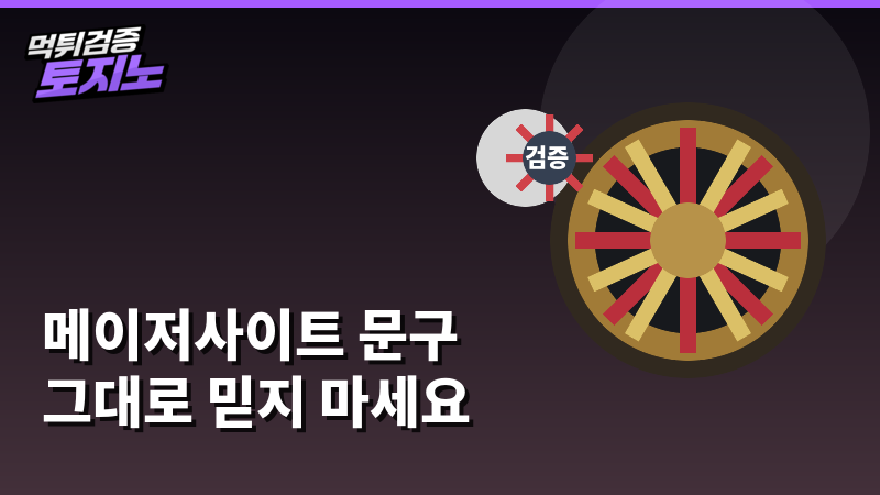 메이저사이트 문구 확인 기준
