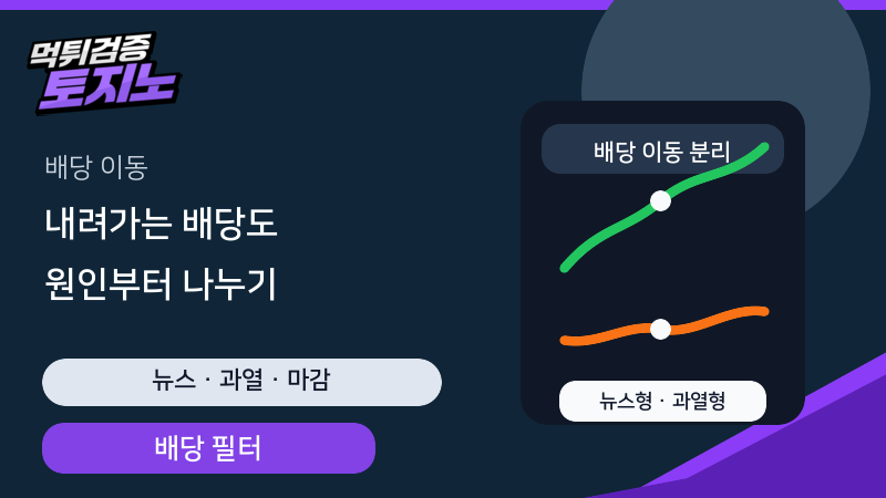 배당 하락 구간에서 따라갈 경기와 버릴 경기를 나누는 토토가이드